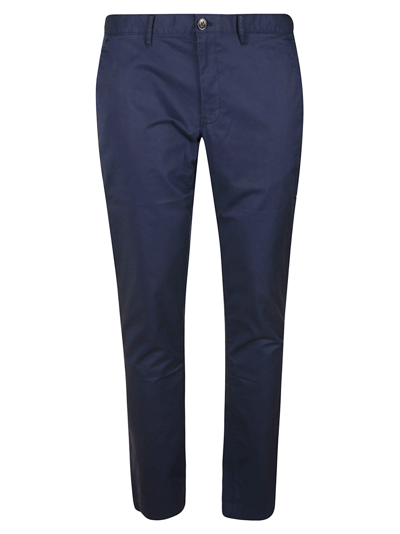 Michael Kors Classic Plain Trousers In Blue