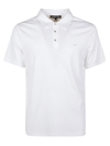 Michael Kors Collar Short Sleeve Polo Shirt In White