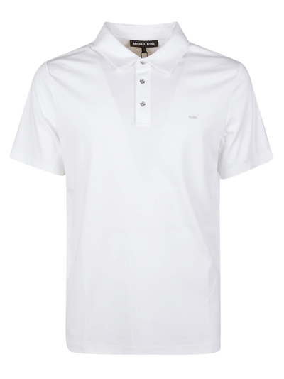 Michael Kors Short-sleeve Polo Shirt In White