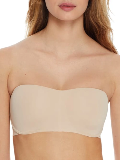 Maidenform Pure Comfort Multiway Wire-free Strapless Bra In Almond