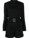 SAINT LAURENT OPEN-BACK BELTED PLAYSUIT