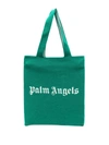 Palm Angels Logo-print Tote Bag In Green