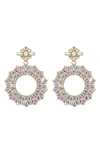 Eye Candy Los Angeles Soulab Ring Drop Earrings In Gold