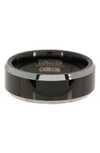 ED JACOBS NYC ED JACOBS NYC BEVELED EDGE TUNGSTEN BAND RING