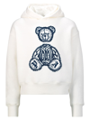 PALM ANGELS KIDS WHITE HOODIE FOR GIRLS