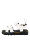 DR. MARTENS KIDS WHITE SANDALS FOR GIRLS