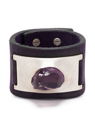 Parts Of Four Amulet Amethyst Cuff Bracelet In Violett