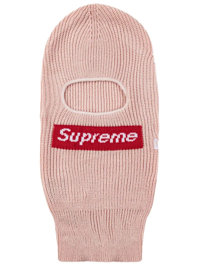 Supreme X New Era Box Logo Balaclava In Pink