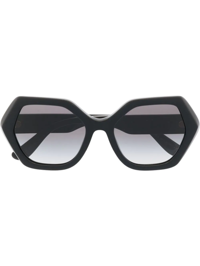 Dolce & Gabbana Geometric-frame Sunglasses In Black