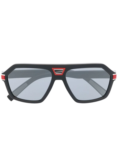 Dolce & Gabbana Sporty Navigator-frame Sunglasses In Black