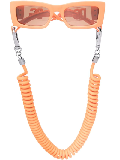 Dolce & Gabbana Square-frame Sunglasses In Orange | 