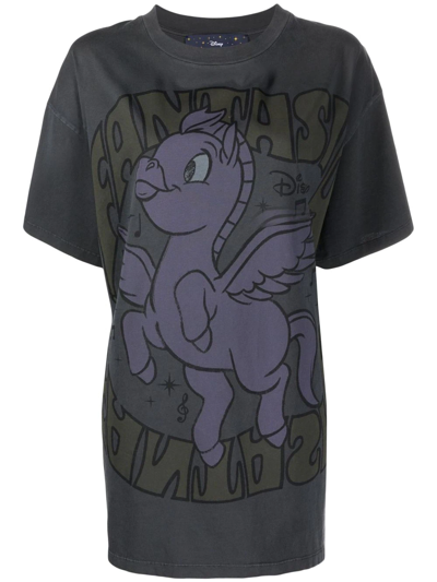 Stella Mccartney Fantasia Pegasus Washed-print T-shirt In Black 