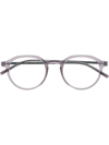 Mykita Saga Round-frame Glasses In Grey
