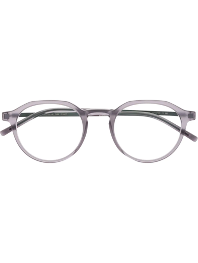Mykita Saga Round-frame Glasses In Grey