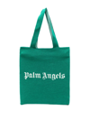 Palm Angels Logo-print Tote Bag In Grün