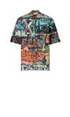 Off-white Graffiti-print Short-sleeved Shirt