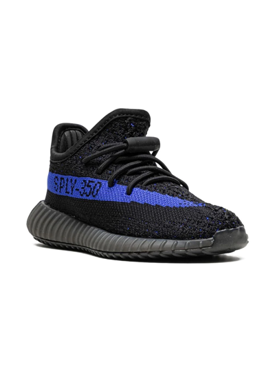 Adidas Originals Babies' Yeezy Boost 350 V2 Infant "dazzling Blue" Sneakers In Black