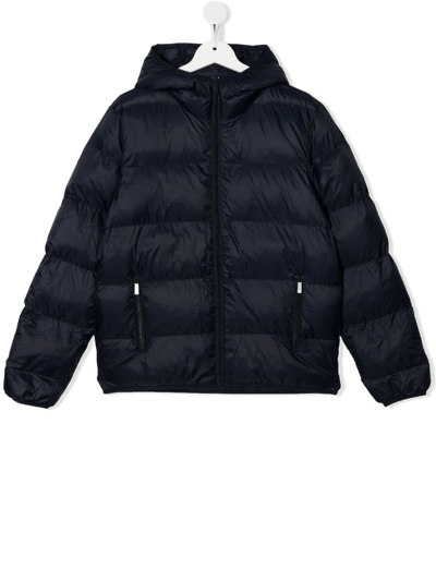 Dsquared2 Kids' Rear Logo-print Jacket In Blue