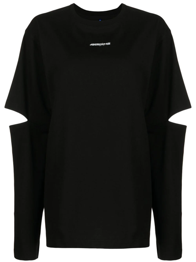 Ader Error Short Sleeve Oversized T-shirt In Black