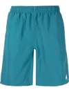 Stussy Elasticated-waist Swim Shorts In Blue