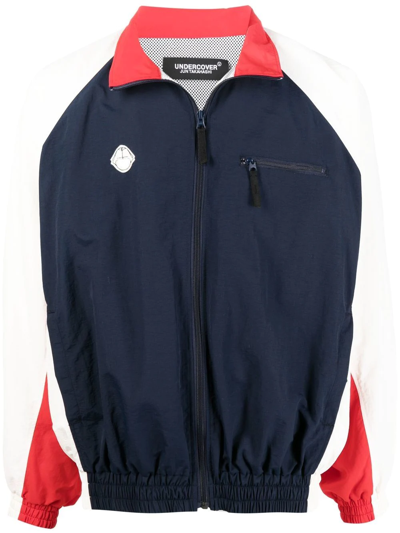 Undercover Panelled Track Jacket In Blue