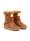 Giuseppe Zanotti Alec Leather Snow Boots In Brown