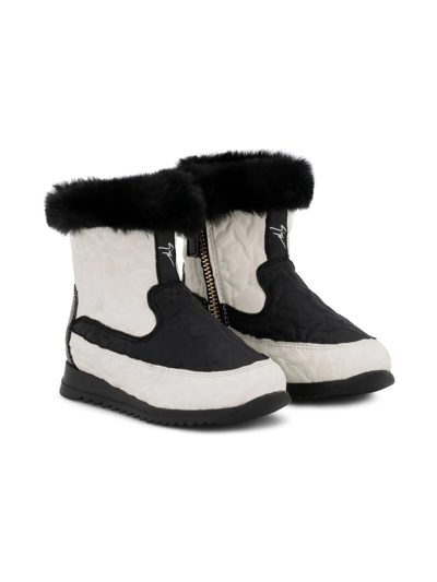 Giuseppe Zanotti Kids' Sammy Jr. Snow Boots In White