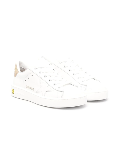 Golden Goose Kids' Super Star Low-top Sneakers In White