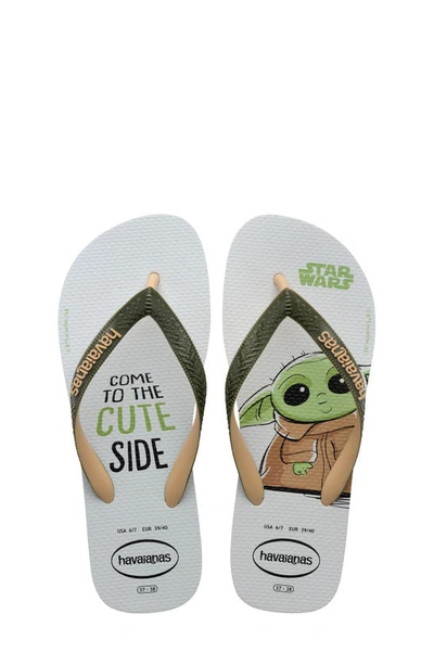 Havaianas Kids' 'star Wars™' Flip Flop In Moss