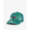 424 Logo-embroidered Paisley-print Cotton And Linen Hat In Green