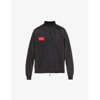 424 Logo Relaxed Shell Windbreaker Jacket In Black