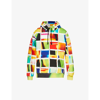 AGR PATCHWORK LOGO-EMBROIDERED COTTON-JERSEY HOODY