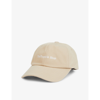THE FRANKIE SHOP FRANKIE SHOP WOMEN'S SAND LOGO-EMBROIDERED COTTON-TWILL BASEBALL CAP,50646440