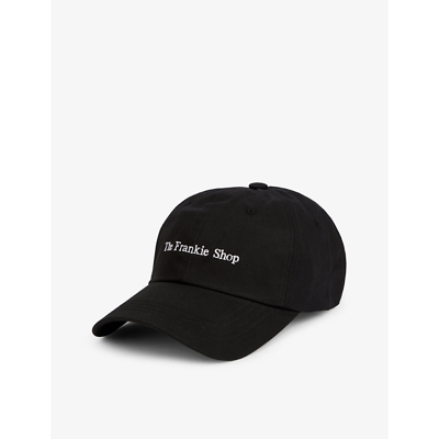 The Frankie Shop Logo-embroidered Cotton-twill Baseball Cap In Black