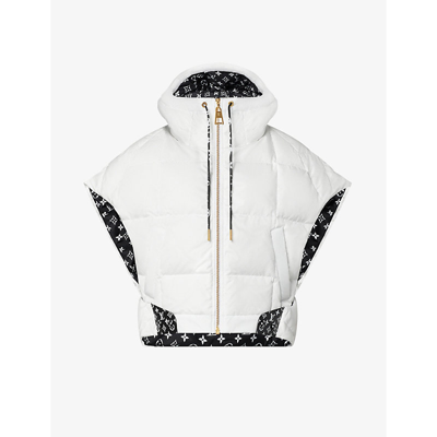 Louis Vuitton Cropped Monogram Puffer Jacket, Beige, 42