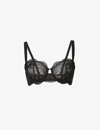 Simone Perele Karma Half-cup Stretch-lace Bra In Black