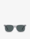 Prada Pr 18ws Square-frame Acetate Sunglasses In Grey