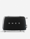 Smeg Two-slice Stainless-steel Toaster In Black