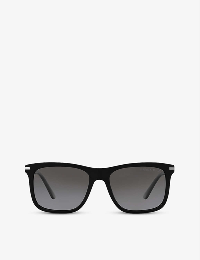 Prada Pr 18ws Square-frame Acetate Sunglasses In Black
