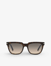 Prada Pr 04ys Acetate Pillow Sunglasses In Brown