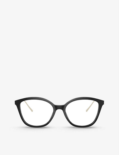 Prada Pr11vv Conceptual Acetate And Metal Glasses In Black