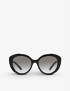 Prada Grey Gradient Cat Eye Ladies Sunglasses 0pr 01ys 1ab0a754 In Black