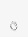 Tiffany & Co Tiffany City Hardwear Sterling-silver And Freshwater Pearl Ring In Sterling Silver