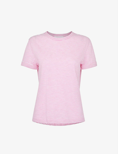 Whistles Emily Striped Cotton-jersey T-shirt In Multi-coloured