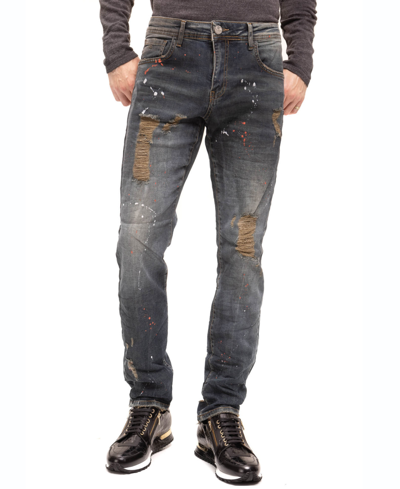 Ron Tomson Men's Modern Sepia Denim Jeans In Indigo