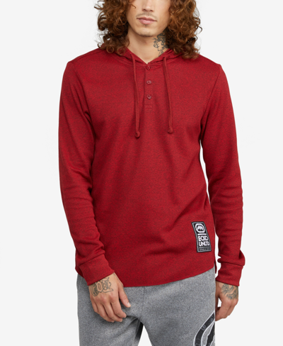 Ecko Unltd Men's Hooded Solid Stunner 2.0 Thermal Sweater In Red