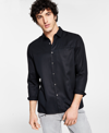 INC INTERNATIONAL CONCEPTS MEN'S CLASSIC FIT LUXE LONG-SLEEVE SHIRT, CREATED FOR MACY'S