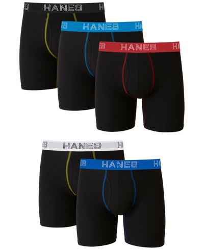 Hanes Men's 5-pk. Ultimate Stretch Boxer Briefs In Black