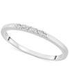 Wrapped Diamond Five-stone Stack Ring (1/20 Ct. T.w.) In 14k Yellow Or White Gold, Created For Macy's In White Gold
