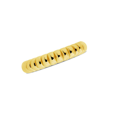 Sterling Forever Bubble Band Ring In Gold-plated